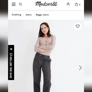 Pull-On Relaxed Jean in Chelford Wash - Medium